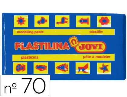 Imagen Plastilina jovi 70 azul oscuro -unidad tamao pequeo