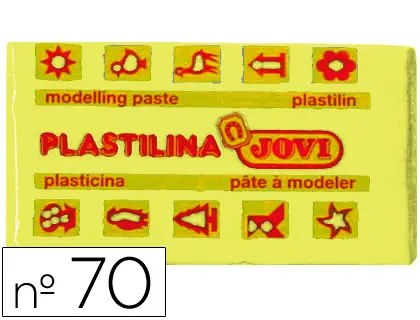 Imagen Plastilina jovi 70 amarillo claro -unidad -tamao pequeo
