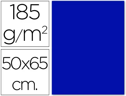 Imagen Cartulina guarro azul ultramar -50x65 cm -185 gr