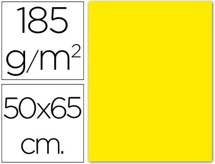 Imagen Cartulina guarro amarillo canario 50x65 cm 185 gr