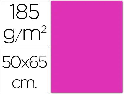 Imagen Cartulina guarro fucsia -50x65 cm -185 gr