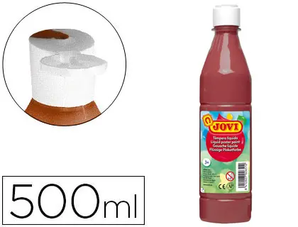 Imagen Tempera liquida jovi escolar 500 ml marron