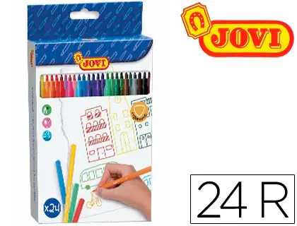 Imagen Rotulador jovi caja 24 colores