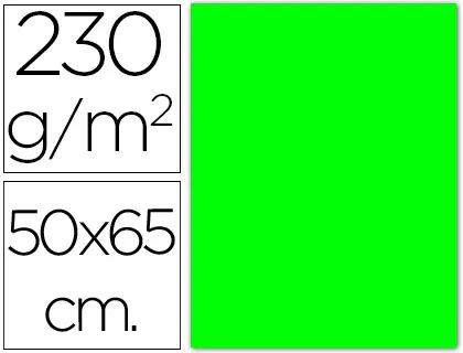Imagen Cartulina fluorescente verde 50x65 cm