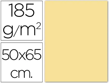 Imagen Cartulina guarro crema -50x65 cm -185 gr