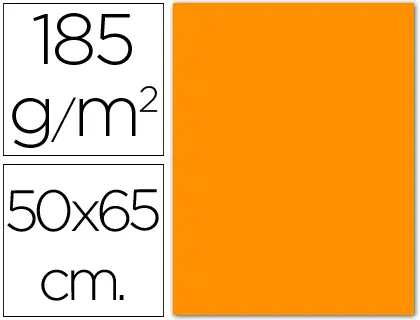 Imagen Cartulina guarro naranja -50x65 cm -185 gr