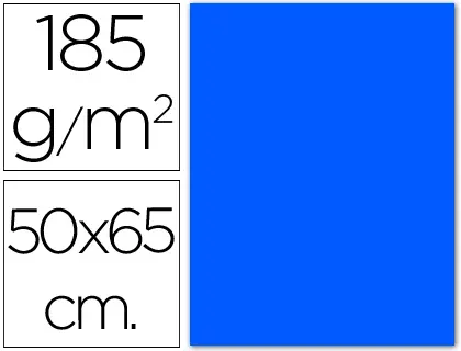 Imagen Cartulina guarro azul mar -50x65 cm -185 gr