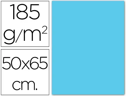 Imagen Cartulina guarro azul cielo -50x65 cm -185 gr