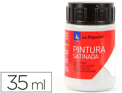 Imagen Pintura latex la pajarita gris plata 35 ml