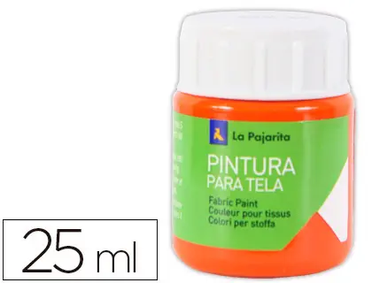 Imagen Pintura para tela la pajarita anaranjado 25 ml