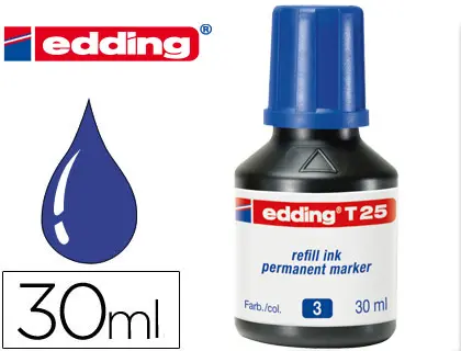 Imagen Tinta rotulador edding t-25 azul -frasco de 30 ml