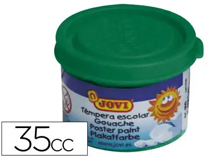 Imagen Tempera jovi 35 ml -verde oscuro