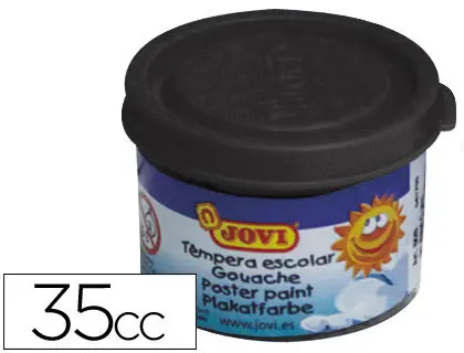 Imagen Tempera jovi 35 ml negro