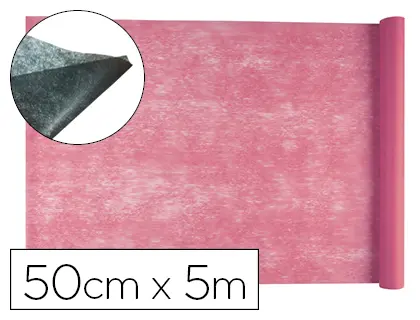 Imagen Tejido sin tejer liderpapel terileno 25 g/m2 rollo de 5 mt rosa