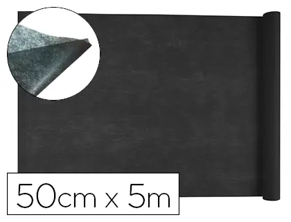 Imagen Tejido sin tejer liderpapel terileno 25 g/m2 rollo de 5 mt negro