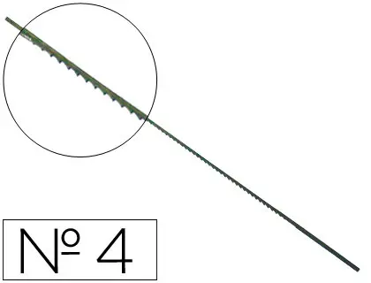 Imagen Pelos de segueta madera n.4 -caja de 144