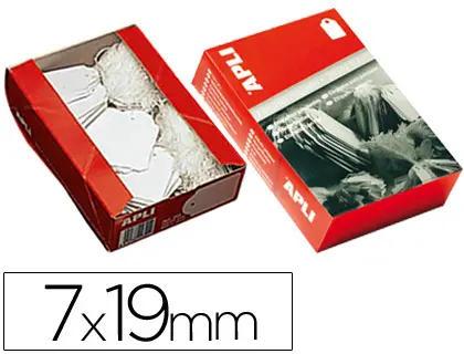 Imagen Etiquetas colgantes 383 7 x 19 mm -caja de 1000