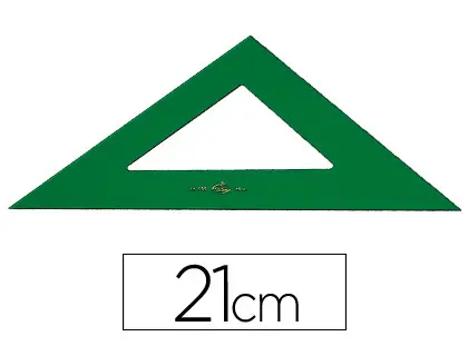 Imagen Escuadra faber 21 cm plastico verde