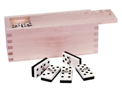 Imagen Domino profesional chamelo caja madera
