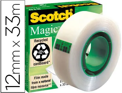 Imagen Cinta adhesiva scotch-magic 33 mt x 12 mm