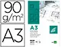 Imagen Bloc papel vegetal liderpapel encolado 297x420mm 50 hojas 90 g/m2 2