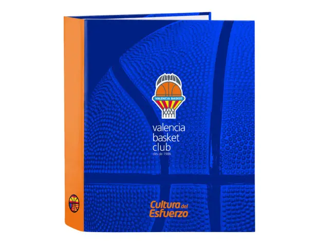 Imagen Carpeta safta carton folio 4 anillas mixtas 40 mm valencia basket club 270x60x330 mm