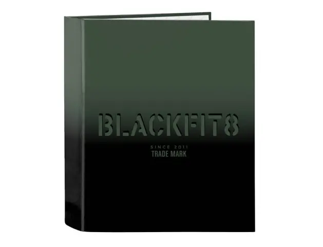 Imagen Carpeta carton folio 4 anillas safta lomo ancho blackfit8 gradiente 270x60x330 mm