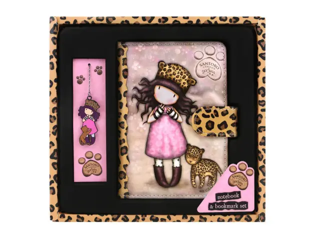 Imagen Set cuaderno safta con marcapaginas santoro s gorjuss wild 120x20x153 mm