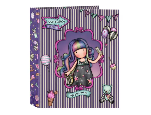 Imagen Carpeta carton folio 4 anillas safta lomo ancho gorjuss fairground 270x60x330 mm