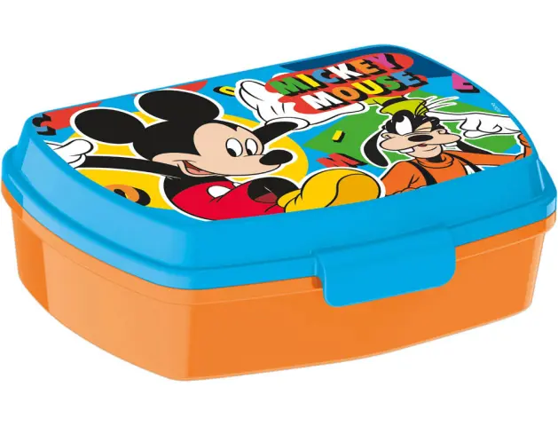 Imagen Sandwichera safta escolar 170x133x56 mm mickey mouse happy smiles