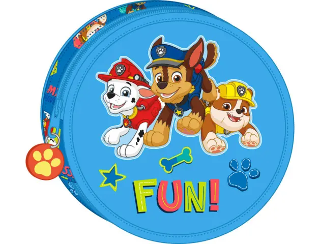 Imagen Plumier escolar safta con cremallera 18 piezas 210x35 mm paw patrol friendship