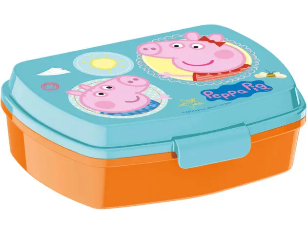 Imagen Sandwichera safta escolar 170x133x56 mm peppa pig having fun