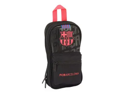 Imagen Plumier escolar safta f.c. barcelona 3 equipacion 18/19 mochila con 4 portatodos llenos 120x50x230 mm