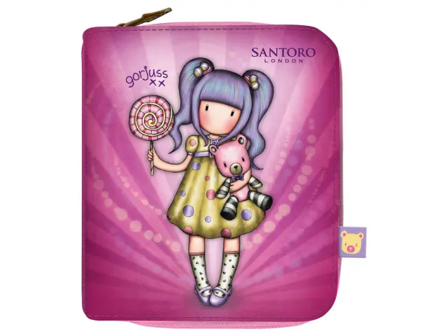 Imagen Bolso escolar safta portatodo gorjuss fairground billetera grande 100x30x120 mm