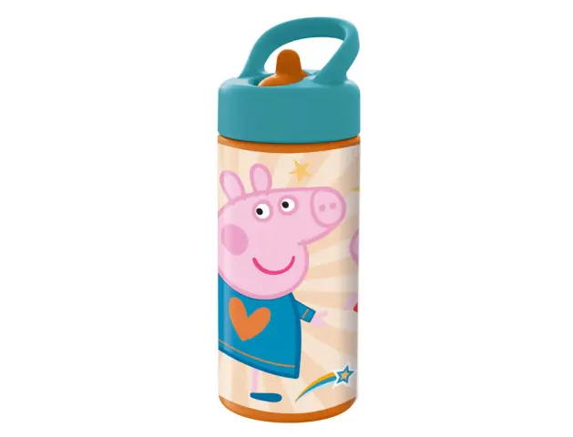 Imagen Botella escolar safta 410 ml 74x64x178 mm peppa pig having fun