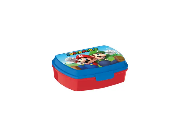 Imagen Sandwichera escolar safta super mario 170x133x56 mm