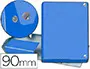 Imagen Carpeta proyectos pardo folio lomo 90 mm carton forrado azul con broche 2