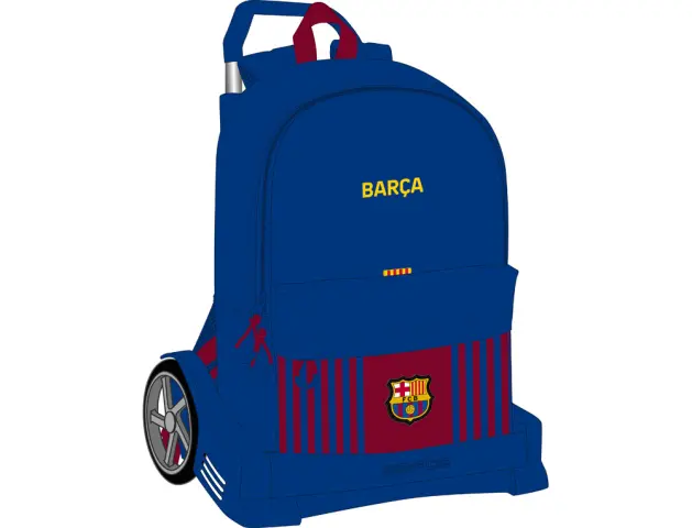 Imagen Cartera escolar safta f.c. barcelona 1 equipacion 21/22 con carro 310x150x470 mm