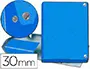 Imagen Carpeta proyectos pardo folio lomo 30 mm carton forrado azul con broche 2
