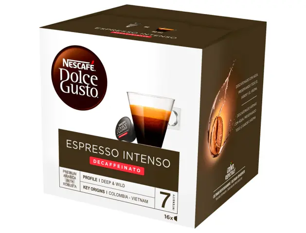 Imagen Cafe dolce gusto espresso intenso descafeinado intensidad 7 monodosis caja de 16 unidades