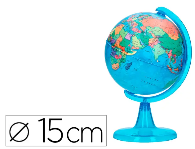 Imagen Globo terraqueo liderpapel mapa politico diametro 15 cm
