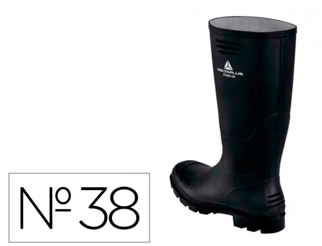 Imagen Botas deltaplus de seguridad stone pvc negro suela de tacos talla 38