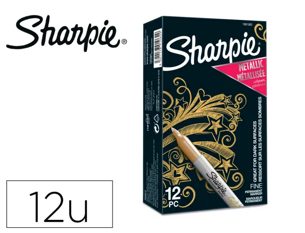 Imagen Rotulador sharpie permanente fino metallic oro