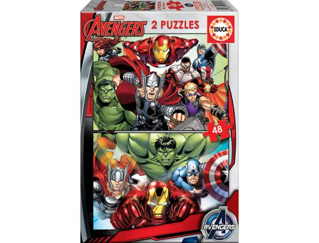 Imagen Puzle safta avengers super heroes 48 piezas 2 unidades