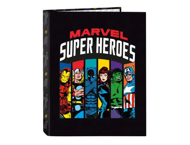 Imagen Carpeta safta carton folio 4 anillas mixtas avengers super heroes