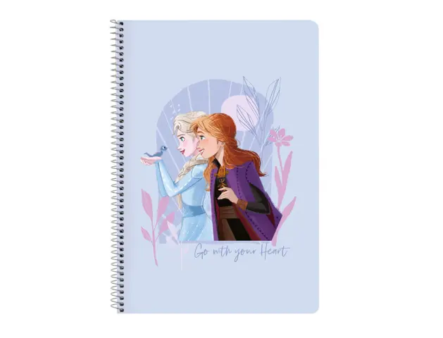 Imagen Cuaderno espiral safta folio 80 h 60 gr cuadro 4 mm tapa extradura frozen ii memories