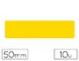 Imagen Simbolo adhesivo tarifold pvc tira longitudinal delimitacion suelo 50 mm amarillo pack de 10 unidades 2