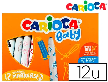 Imagen Rotulador carioca baby 2 aos caja 12 colores surtidos