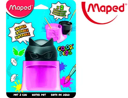 Imagen Limpiador de pinceles maped color peps 2 compartimentos superheroes