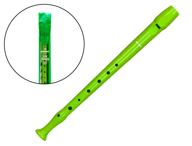 Imagen Flauta hohner 9508 color verde funda verde y transparente